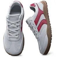 AONEGOLD Barfußschuhe Herren Damen Breite Zehenbox Barfuss Schuhe Leichte Minimalistische Traillaufschuhe Outdoor rutschfest Walkingschuhe Atmungsaktiv Fitnessschuhe Barfuß Sneaker (Grau,40EU) - 40 EU