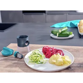 Leifheit Hand-Spiralschneider türkis