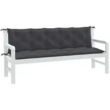 vidaXL Gartenbankauflage 180 x 50 x 7 cm melange anthrazit 2 St.