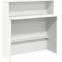 vidaXL Empfangstheke Weiß 200x50x103,5 cm Holzwerkstoff