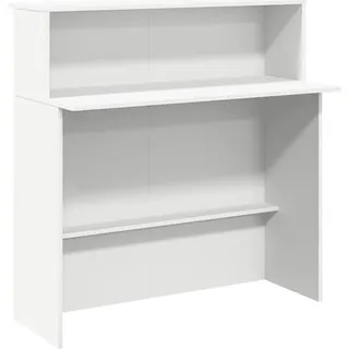 vidaXL Empfangstheke Weiß 200x50x103,5 cm Holzwerkstoff