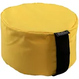MediKiss Bodensitzkissen - Yogakissen & Meditationskissen für Kinder & Erwachsene - Bio-Baumwolle oder Polyester, EPP-Granulat Füllung, Waschbar & formstabil mit Tragegriff - Yellow