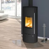 Olsberg Tolima Aqua II Compact Wasserführender Kaminofen Stahl schwarz/ Keramik Sonderglasur