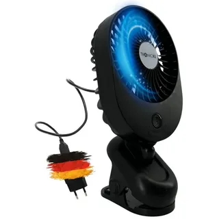 TronicXL Ventilator mit Clip Klipp Klemme für Steckdose 230V Klemmventilator klein Büro