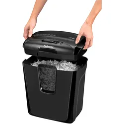 Fellowes Aktenvernichter Powershred M-8C Partikelschnitt 4x50mm schwarz Packung mit 2 Stück
