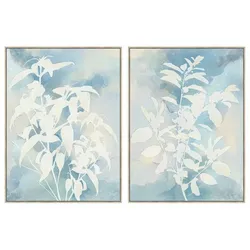 Bild DKD Home Decor 90 x 4 x 120 cm Pflanzenblatt Skandinavisch (2 Stück)