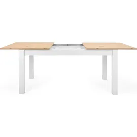 Homestyle4u Esstisch Ausziehbar 90x160 Weiß