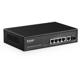 MokerLink 5 Port 2.5 Gigabit PoE Switch mit 10G SFP, 5 x 2.5G Ethernet Ports, 4 Port PoE IEEE802.3af/at, 65W, kompatibel mit 10/100/1000Mbps, Unmanaged Fanless Wall Mountable Network Switch