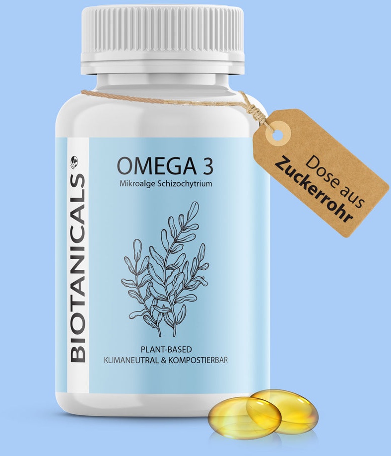 Vegane Omega 3 Kapseln - aus Mikroalgen, Vegan, EPA + DAH, 120 Stück