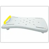 Badewannenbrett Sitzbrett mit Seifenablage und mit gelbem Griff,ca. 75 cm lang