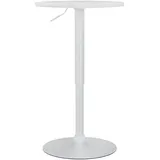 CLP Stehtisch rund höhenverstellbar Ø 52 cm Weiß