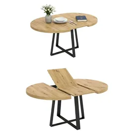 Dmora Casarola 110/158 x 77 x 110 cm Nodi-Eiche