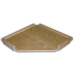 Ersatzfachböden - Massivholz  Regal 60 x 60 cm - Farbloser Lack - Fachbodenmaterial: Holzböden