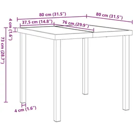 vidaXL 5-tlg. Garten-Essgruppe mit Kissen Schwarz Polyrattan