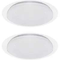 V-Tac LED Deckenlampe dimmbar mit Fernbedienung Küchenlampe Deckenlampe Sternenhimmeleffekt,