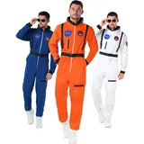 Morph Costume Astronaut Kostüm Herren, Nasa Kostüm Herren, Astronauten Kostüm Erwachsene, Space Kostüm Herren Weltall Faschingskostüm Astronaut, Nasa Overall Nasa Anzug Größe XL