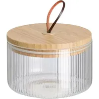 Zeller Vorratsglas m. Bambusdeckel, 520 ml, Vorratsbehälter, Transparent