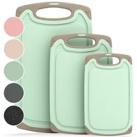 Blumtal Schneidebrett-Set Kunststoff 3 25 x 0,75 cm Grün
