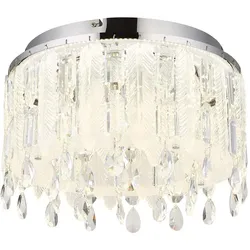 Deckenlampe Deckenleuchte Wohnzimmerlampe LED dimmbar Fernbedienung Kristalle