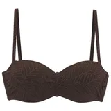 LASCANA Bikini-Top Damen Braun 42 Cup A