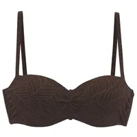 LASCANA Bikini-Top Damen Braun 42 Cup A