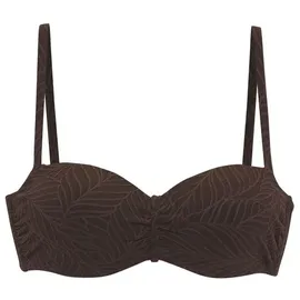 LASCANA Bikini-Top Damen Braun 42 Cup A