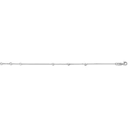 Fußkette ONE ELEMENT "Fußkettchen aus 925 Silber 25 cm", silber, Fußkettchen, Damen, Silber 925 (Sterlingsilber), Damen Silber Schmuck Rundankerkette