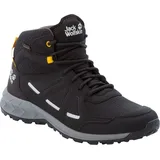 Jack Wolfskin Woodland 2 Texapore Mid M Sneaker, Black/Burly Yellow Xt, 44.5 EU