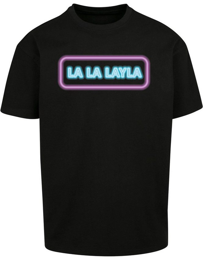 Merchcode T-Shirt Merchcode Herren LA LA LAYLA Oversize Tee (1-tlg) schwarz M