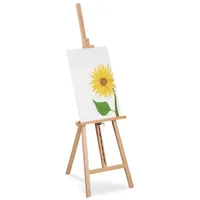 Relaxdays Staffelei, aus Buchenholz Hellbraun