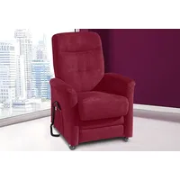 sit&more TV-Sessel Charlie Altara Nubuck 76 x 103 x 91 cm Rot mit Motor und Aufstehhilfe