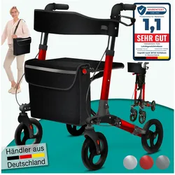 aktivshop Rollator faltbar und leicht mit Sitz, Rollatoren für Senioren