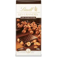 Lindt Les Grandes 34 Prozent Haselnüsse in feinherber Schokolade 150g