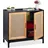 Relaxdays Sideboard 80 x 76 x 39 cm Mehrfarbig