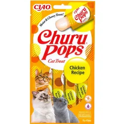 INABA Churu Pops Chicken 4x15g mit Huhn für Katzen