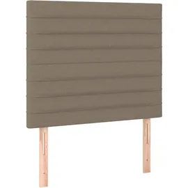 vidaXL Boxspringbett 100 x 200 cm Taupe