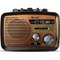 Nostalgie Retro Radio Bluetooth FM Vintage Kofferradio Küchenradio Golden Retoo