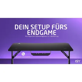 ISY IGD-1000 Gaming Tisch Schwarz