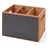 HENDI Besteckkorb mit Kreidetafeln 21 x 15 x 15 cm Holz