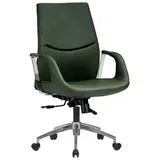aea Chefsessel Holz/Kunstleder/Polyester Grün