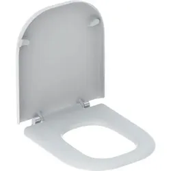 Geberit WC-Sitz RENOVA COMFORT barrierefrei, antibakteriell, eckig weiß