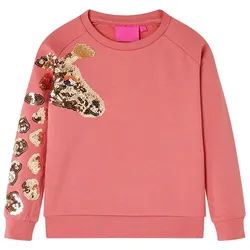 Kinder-Sweatshirt Altrosa 128