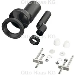 HAAS Wand-WC-Anschlussgarnitur 3282 Toilette Klosett, DN 90, 180mm, etagiert