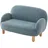 58 aufm Kessel Kindersofa Keila onesize Bouclé Stoff blau