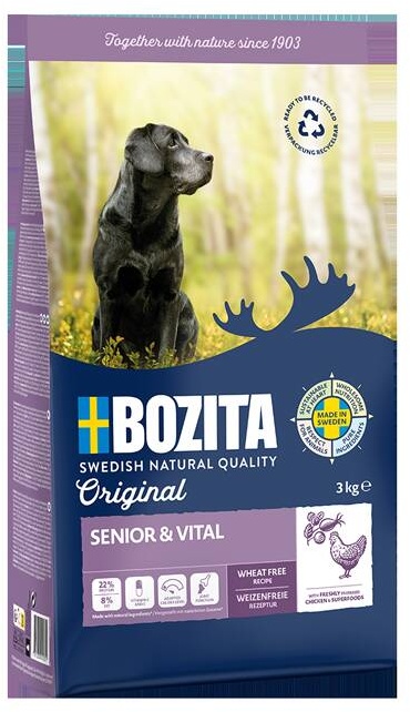 BOZITA Senior 3kg + Überraschung für den Hund (Rabatt für Stammkunden 3%)