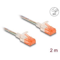 DeLock 80354 Netzwerkkabel Transparent 2 m Cat6a U/UTP (UTP)