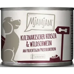 Hunde - Nassfutter MJAMJAM Dog Adult Hirsch & Wildschwein