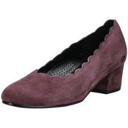 Pumps GABOR COMFORT "Gabor Comfort Pumps Leder", Damen, Gr. 38,5, lila (violett), Leder, elegant, Schuhe