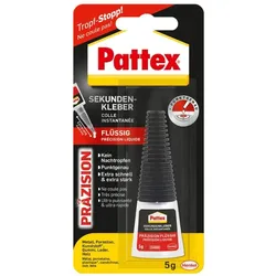 Pattex Sekundenkleber Präzision, flüssig, 5 g Tube