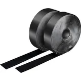 Logilink Klettband, Selbstklebendes Klettband-Set, schwarz, 25 mm breit, Rolle, 5 m, (25 mm)